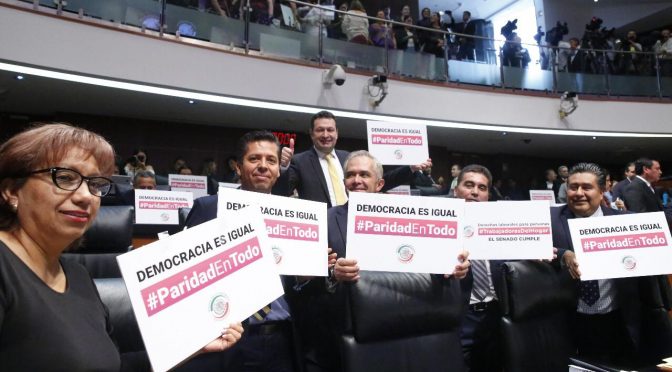 Senado de la República aprueba paridad; lucha histórica del PRD