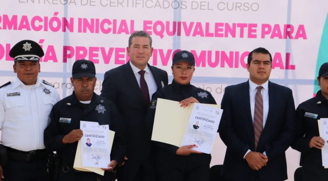 Con paso firme avanza IEESSPP en la certificación de la Policía Zitácuaro